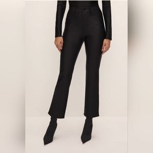 Good American Compression Shine Straight Pants